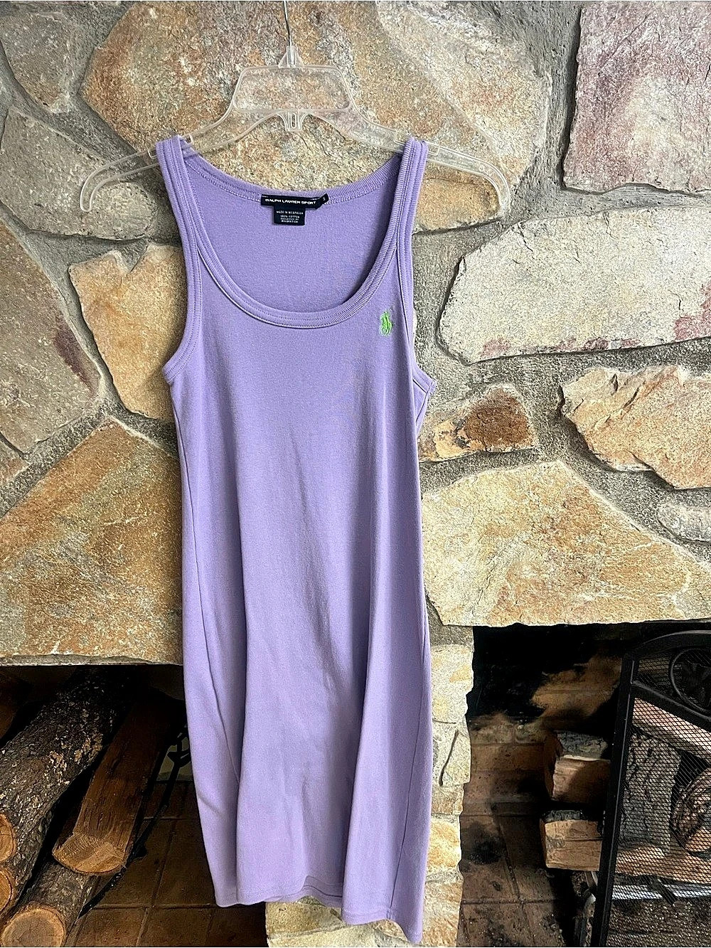 Ralph Lauren Sport Purple Cotton Tank Dress Size Small Like New